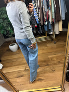 A Day to Remember Heather Grey Classic Crew Knit-Sweaters-Be cool-Anna Kaytes Boutique, Women's Fashion Boutique in Grinnell, Iowa