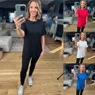 The Jessa Crew Tee - Multiple Options-Short Sleeves-Zenana-Anna Kaytes Boutique, Women's Fashion Boutique in Grinnell, Iowa