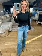 The Lennie Ribbed Long Sleeve Top-Wasabi & Mint-Anna Kaytes Boutique, Women's Fashion Boutique in Grinnell, Iowa