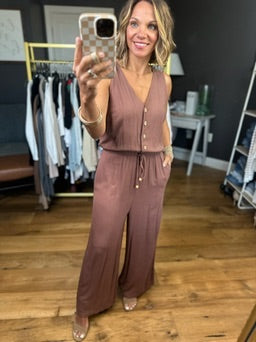 Let Me Tell You Wide-Leg Jumpsuit - Coco-Be Cool-Anna Kaytes Boutique, Women's Fashion Boutique in Grinnell, Iowa