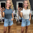 The Josie Striped Basic Tee - Multiple Options-Short Sleeves-Be cool-Anna Kaytes Boutique, Women's Fashion Boutique in Grinnell, Iowa