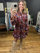 Bring It With Me Floral Dress - Brown-Very J-Anna Kaytes Boutique, Women's Fashion Boutique in Grinnell, Iowa