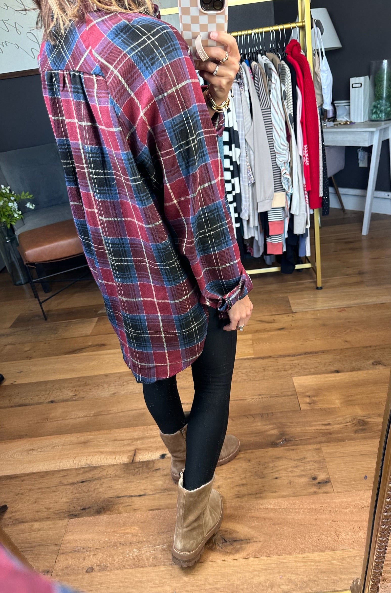 Happy As Fall Plaid Button-Down Top - Multiple Options-Aemi & Co-Anna Kaytes Boutique, Women's Fashion Boutique in Grinnell, Iowa