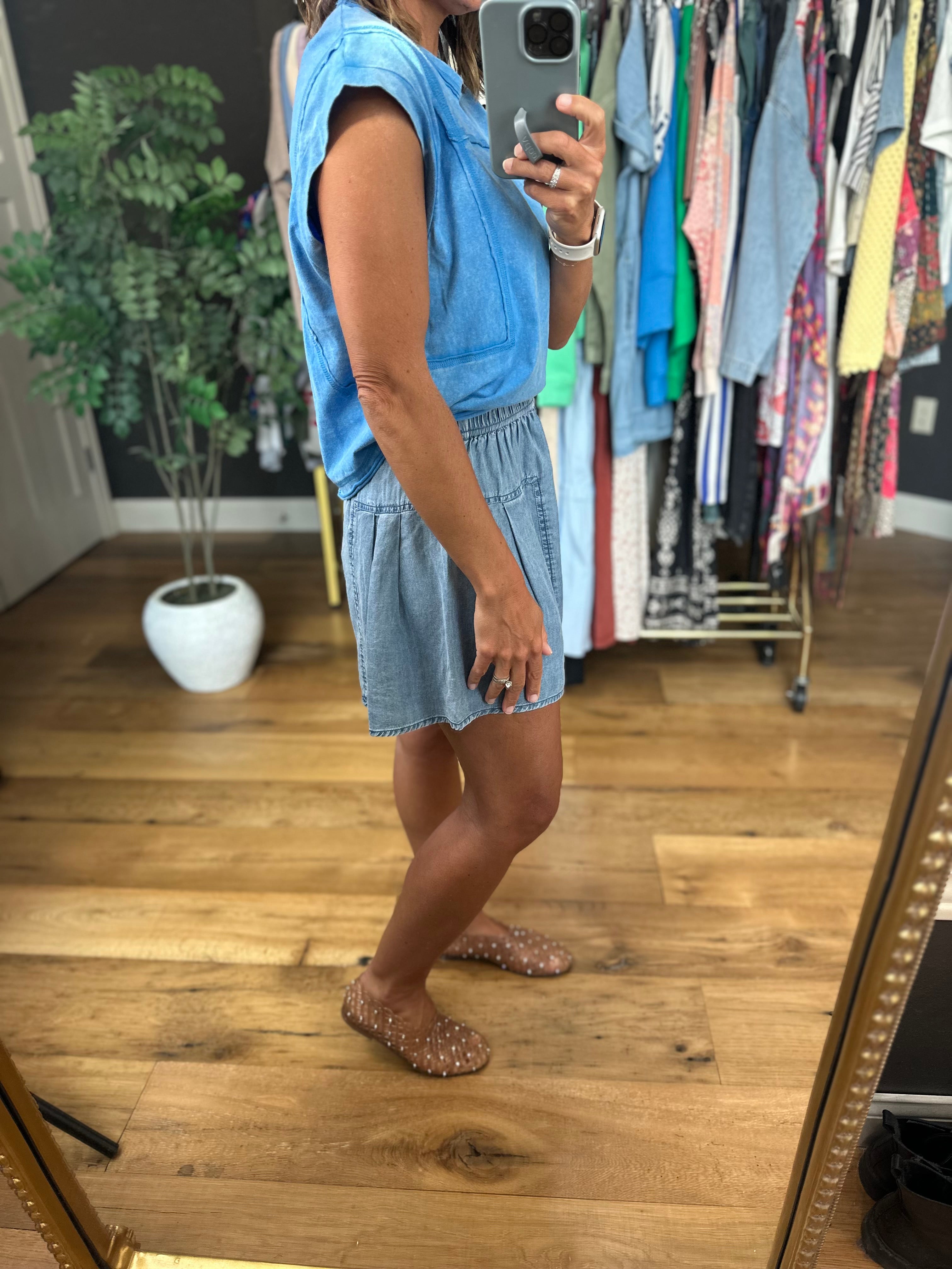 The Madison 2.0 High-Waisted Shorts-Shorts-Doe & Rae-Anna Kaytes Boutique, Women's Fashion Boutique in Grinnell, Iowa