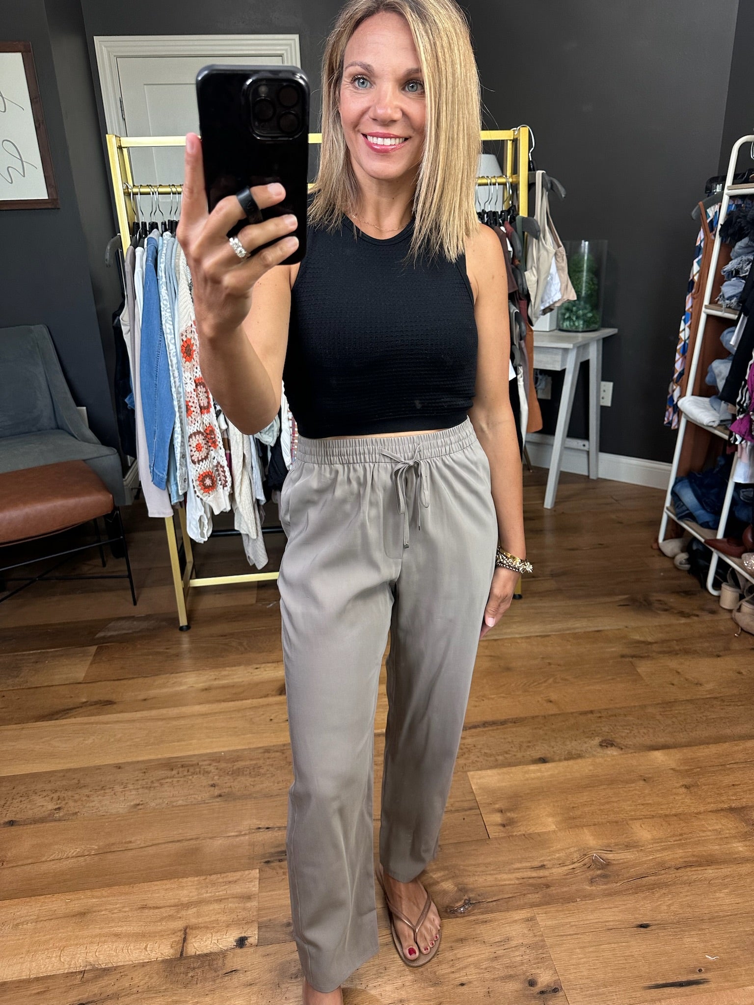 Lead the Way Tie-Waist Pant - Multiple Options-Pants-Be Cool-Anna Kaytes Boutique, Women's Fashion Boutique in Grinnell, Iowa