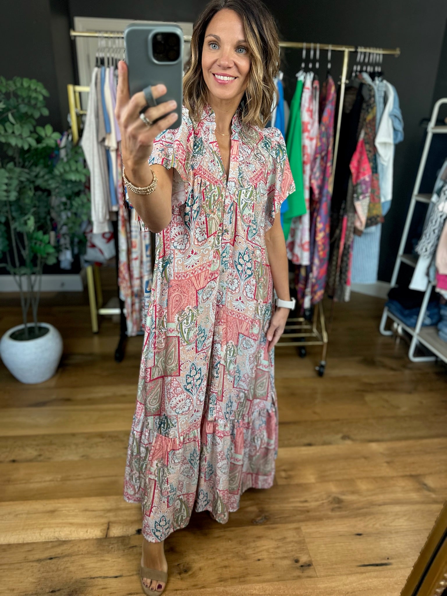 Long Term Love Paisley Maxi-Dresses-Umgee-Anna Kaytes Boutique, Women's Fashion Boutique in Grinnell, Iowa