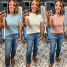 Simple Problems Crew Tee-Short Sleeves-Be Cool-Anna Kaytes Boutique, Women's Fashion Boutique in Grinnell, Iowa