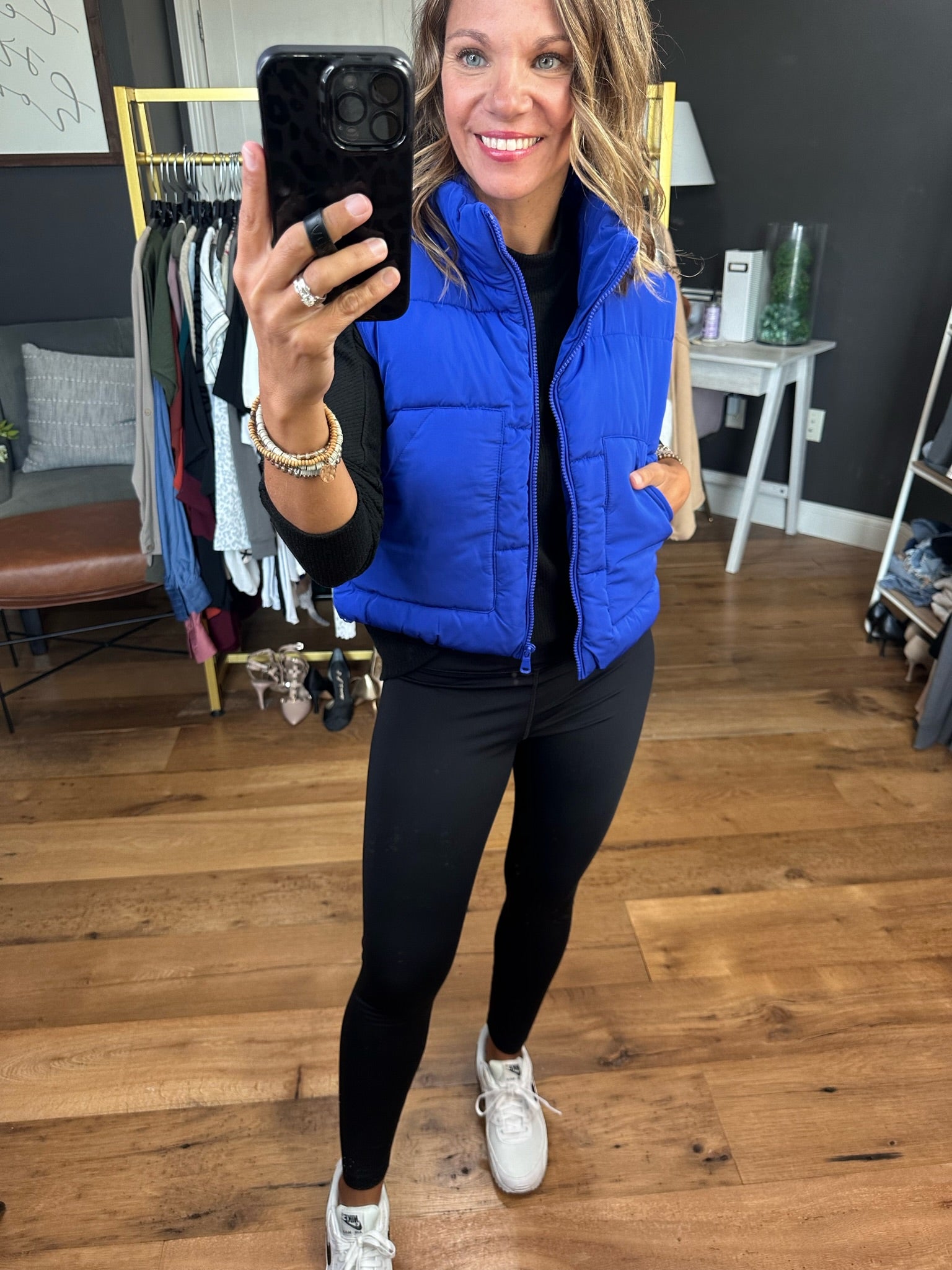 The Jenna Cropped Puffer Vest - Multiple Options