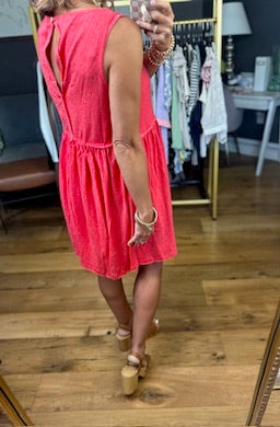 Make It Right Pocket Dress - Red-Aemi & Co-Anna Kaytes Boutique, Women's Fashion Boutique in Grinnell, Iowa