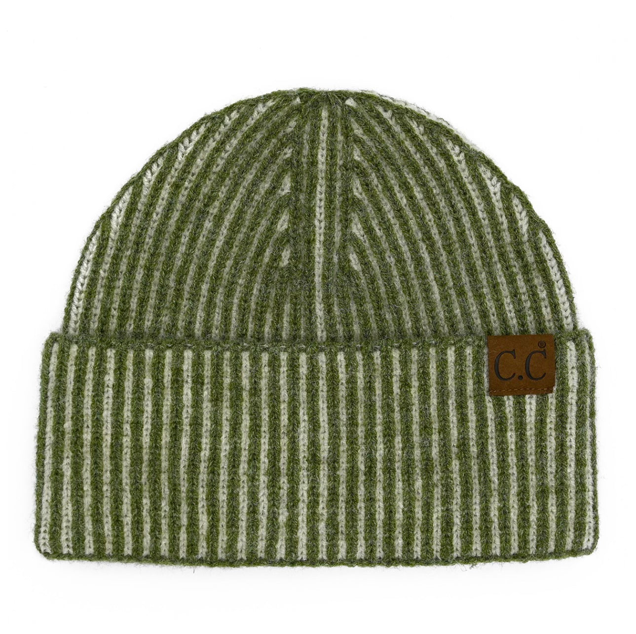 CC Contrast Stripe Cuff Beanie- Multiple Options-Hats-Joia HTC-0043-Anna Kaytes Boutique, Women's Fashion Boutique in Grinnell, Iowa