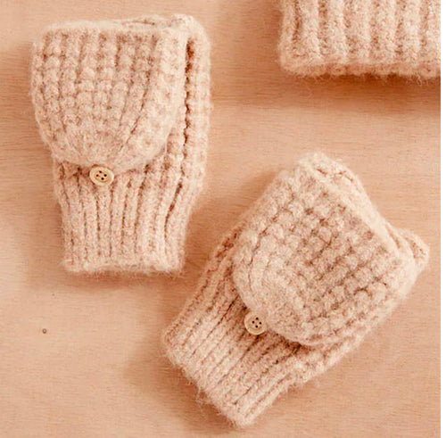 Waffle Knit Flip Mittens- Multiple Options-Joia- SG-712-Anna Kaytes Boutique, Women's Fashion Boutique in Grinnell, Iowa