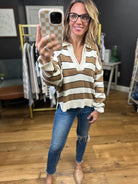 The Nora Striped Collared Sweater - Multiple Options-Blu Pepper-Anna Kaytes Boutique, Women's Fashion Boutique in Grinnell, Iowa