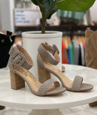 The Bridget Braided Heel - Grey-Heels-Ccocci- Bridget-Anna Kaytes Boutique, Women's Fashion Boutique in Grinnell, Iowa