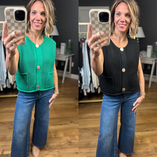 Major Decision Knit Sweater Vest - Multiple Options – Anna Kaytes