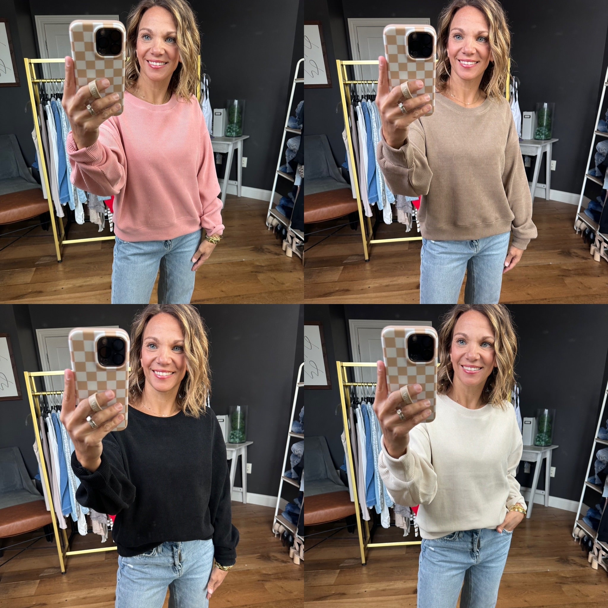 Until We Meet Again Ribbed Crew - Multiple Options-Yelete-Anna Kaytes Boutique, Women's Fashion Boutique in Grinnell, Iowa