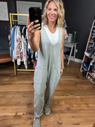 Lines Are Crossed V-Neck Pocket Jumpsuit - Multiple Options-Jumpsuits-Very J New In-Anna Kaytes Boutique, Women's Fashion Boutique in Grinnell, Iowa