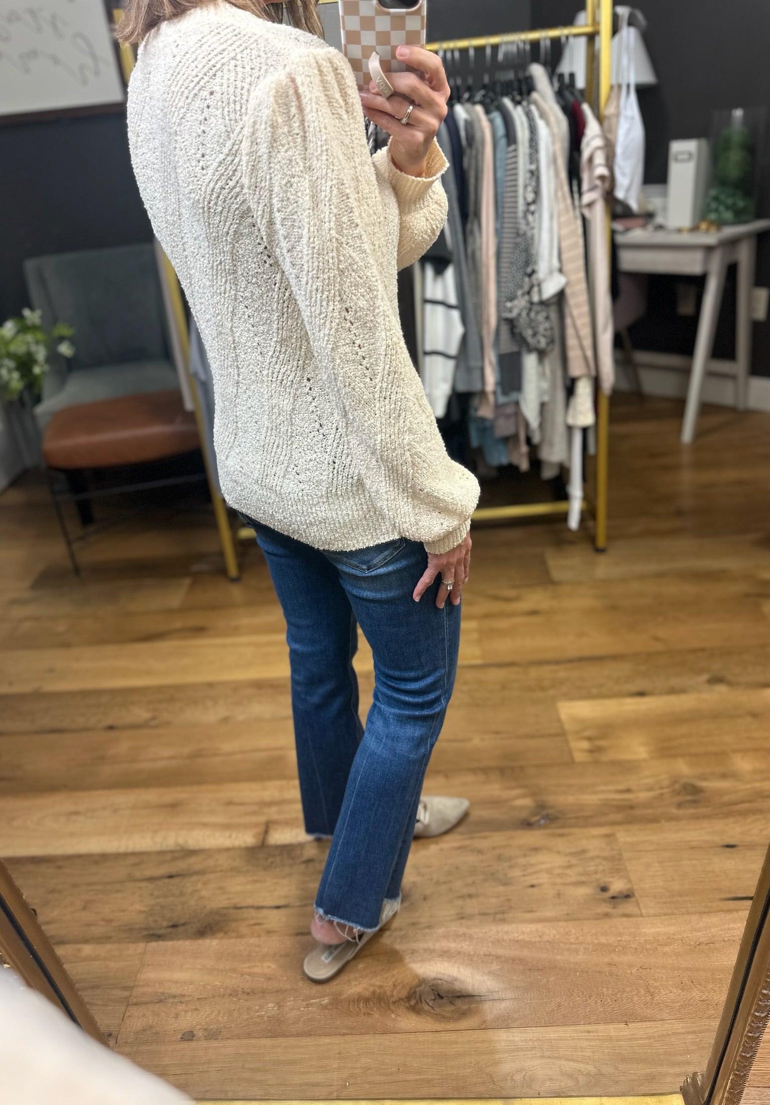 Call It A Crush Cable Crew Sweater - Multiple Options-Skies Are Blue-Anna Kaytes Boutique, Women's Fashion Boutique in Grinnell, Iowa