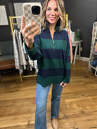 All The Way Striped Zipper Sweater - Multiple Options-Blu Pepper-Anna Kaytes Boutique, Women's Fashion Boutique in Grinnell, Iowa