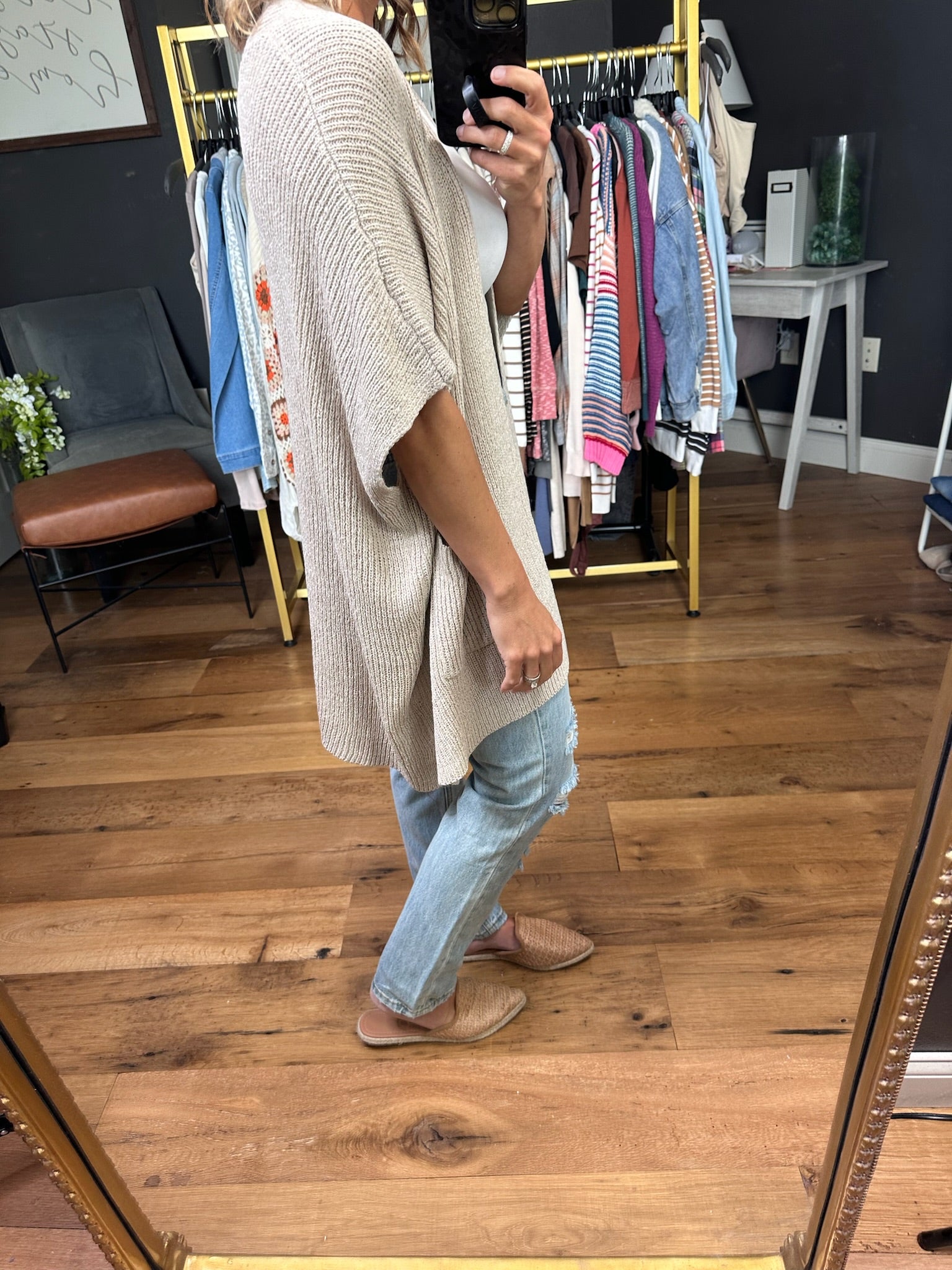 Never Too Late Dolman Sleeveless Cardigan - Multiple Options-Wishlist-Anna Kaytes Boutique, Women's Fashion Boutique in Grinnell, Iowa