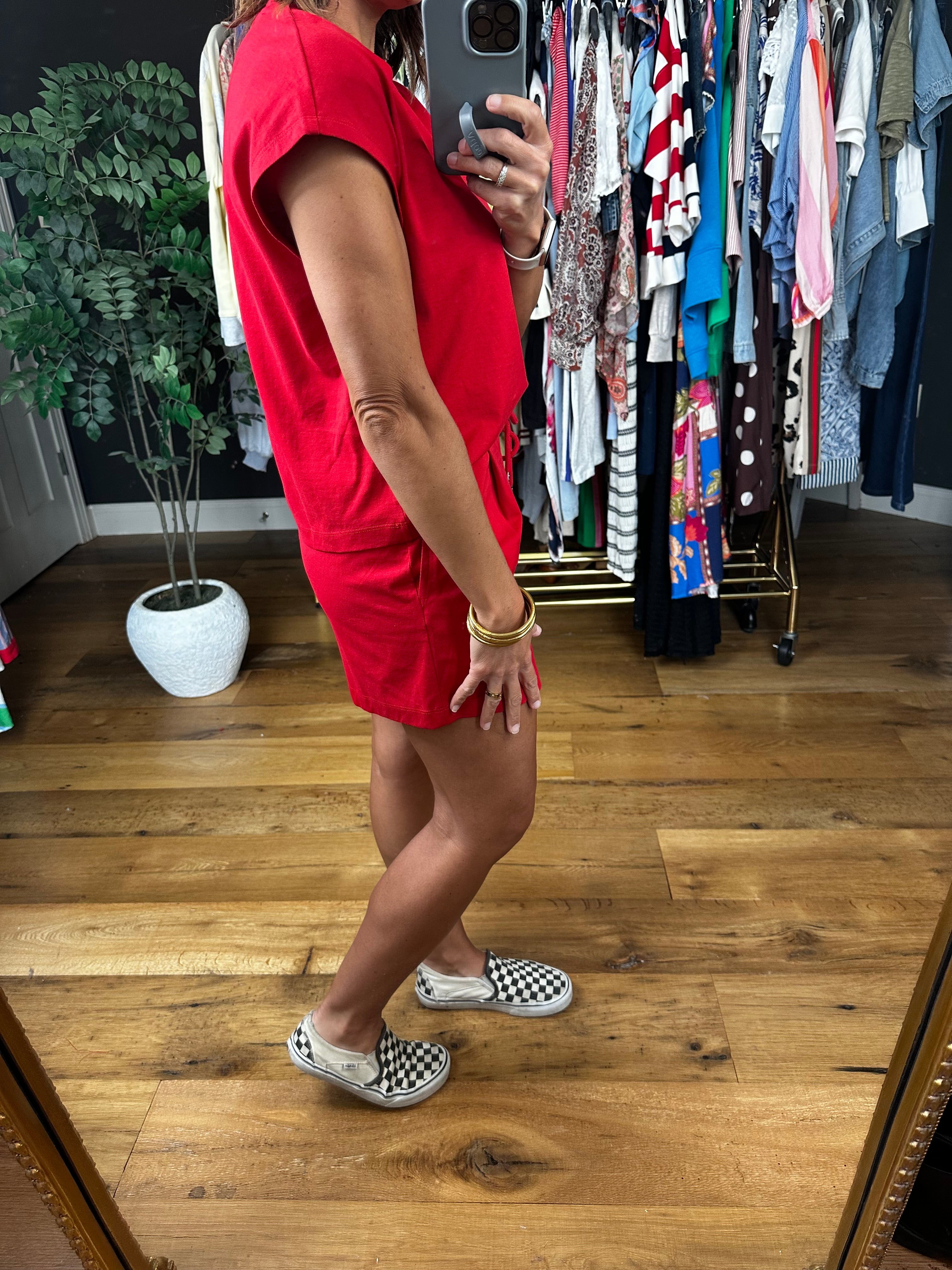 Loved In 2-Piece Set-Short Sleeves-Double Zero-Anna Kaytes Boutique, Women's Fashion Boutique in Grinnell, Iowa