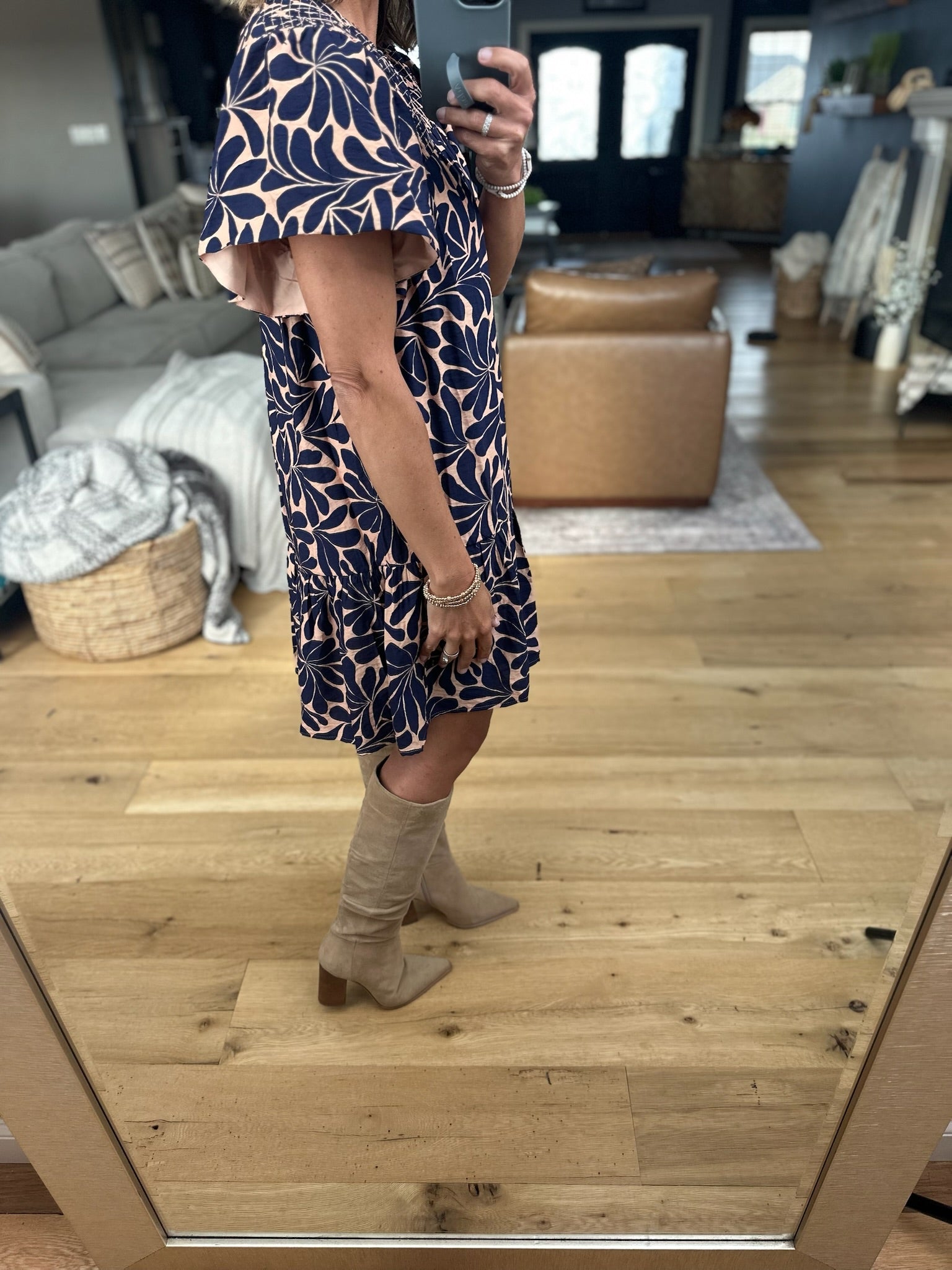 Everyday Icon Patterned Dress-Day & Moon-Anna Kaytes Boutique, Women's Fashion Boutique in Grinnell, Iowa