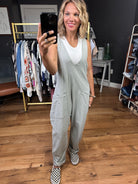 Lines Are Crossed V-Neck Pocket Jumpsuit - Multiple Options-Jumpsuits-Very J New In-Anna Kaytes Boutique, Women's Fashion Boutique in Grinnell, Iowa