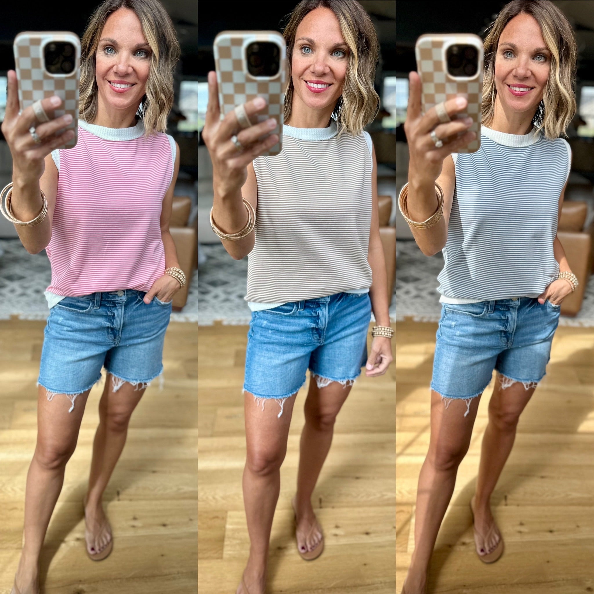 Impress Me Striped Top - Multiple Options-top-Wishlist-Anna Kaytes Boutique, Women's Fashion Boutique in Grinnell, Iowa