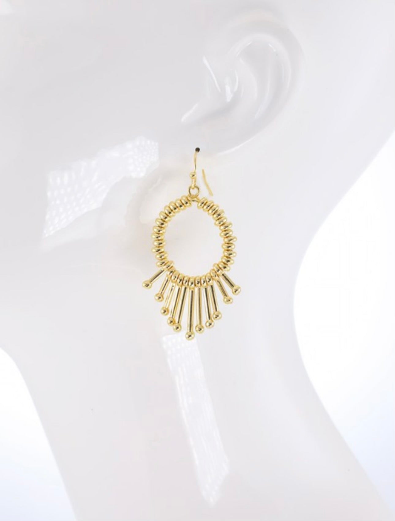 Gold Spike Earrings-Earrings-Anna Kaytes Boutique-Anna Kaytes Boutique, Women's Fashion Boutique in Grinnell, Iowa