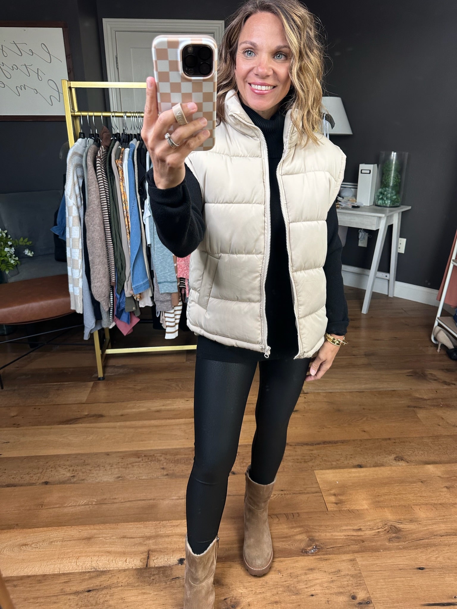 The Jessica Puffer Vest - Multiple Options-Very J-Anna Kaytes Boutique, Women's Fashion Boutique in Grinnell, Iowa