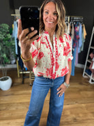 Favorite Day Floral Top-Short Sleeves-Umgee-Anna Kaytes Boutique, Women's Fashion Boutique in Grinnell, Iowa