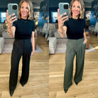 In The Loop High-Waisted Trouser Pants-Pants-Skies Are Blue-Anna Kaytes Boutique, Women's Fashion Boutique in Grinnell, Iowa