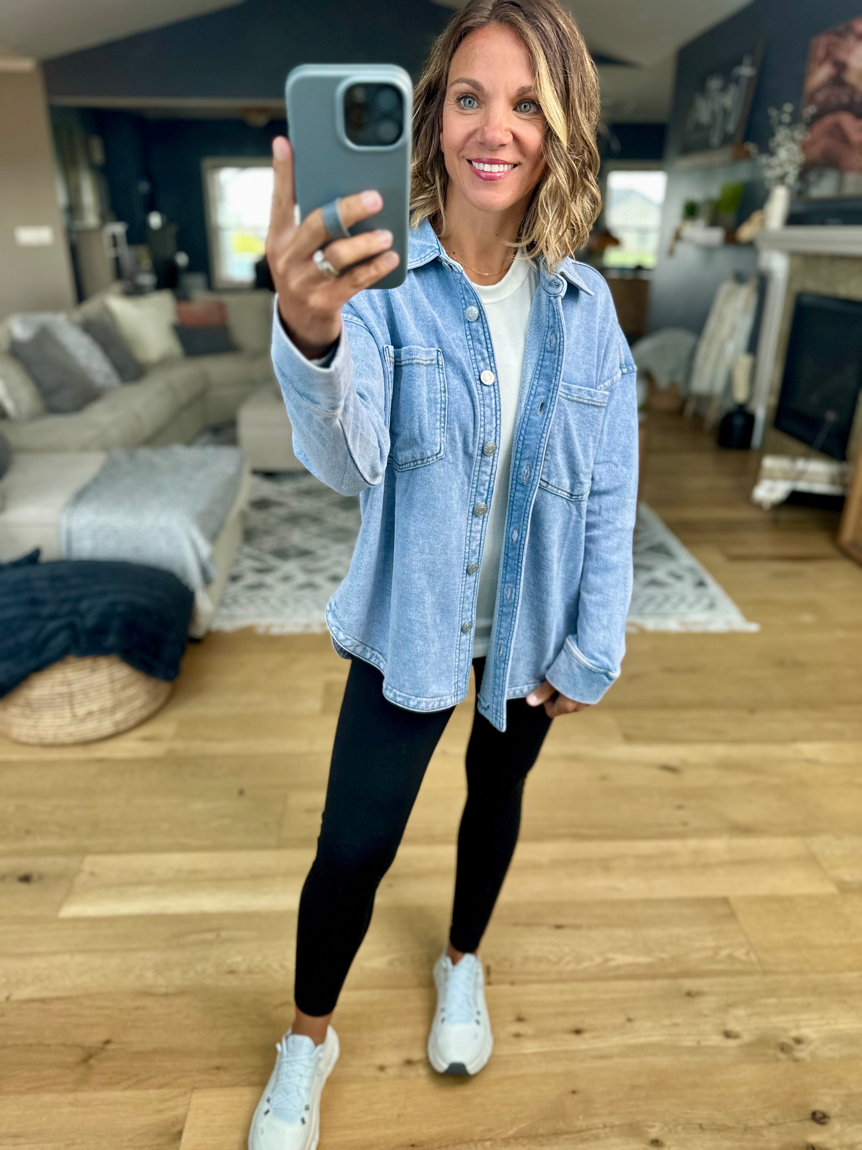 Making Perfect Sense Shacket-Be Cool-Anna Kaytes Boutique, Women's Fashion Boutique in Grinnell, Iowa