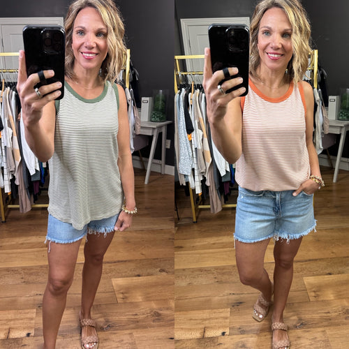 Something Great Striped Tank - Multiple Options-Staccato 17409s-Anna Kaytes Boutique, Women's Fashion Boutique in Grinnell, Iowa