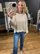 The Lindsey Textured Crew Sweater - Multiple Options-Blu Pepper-Anna Kaytes Boutique, Women's Fashion Boutique in Grinnell, Iowa