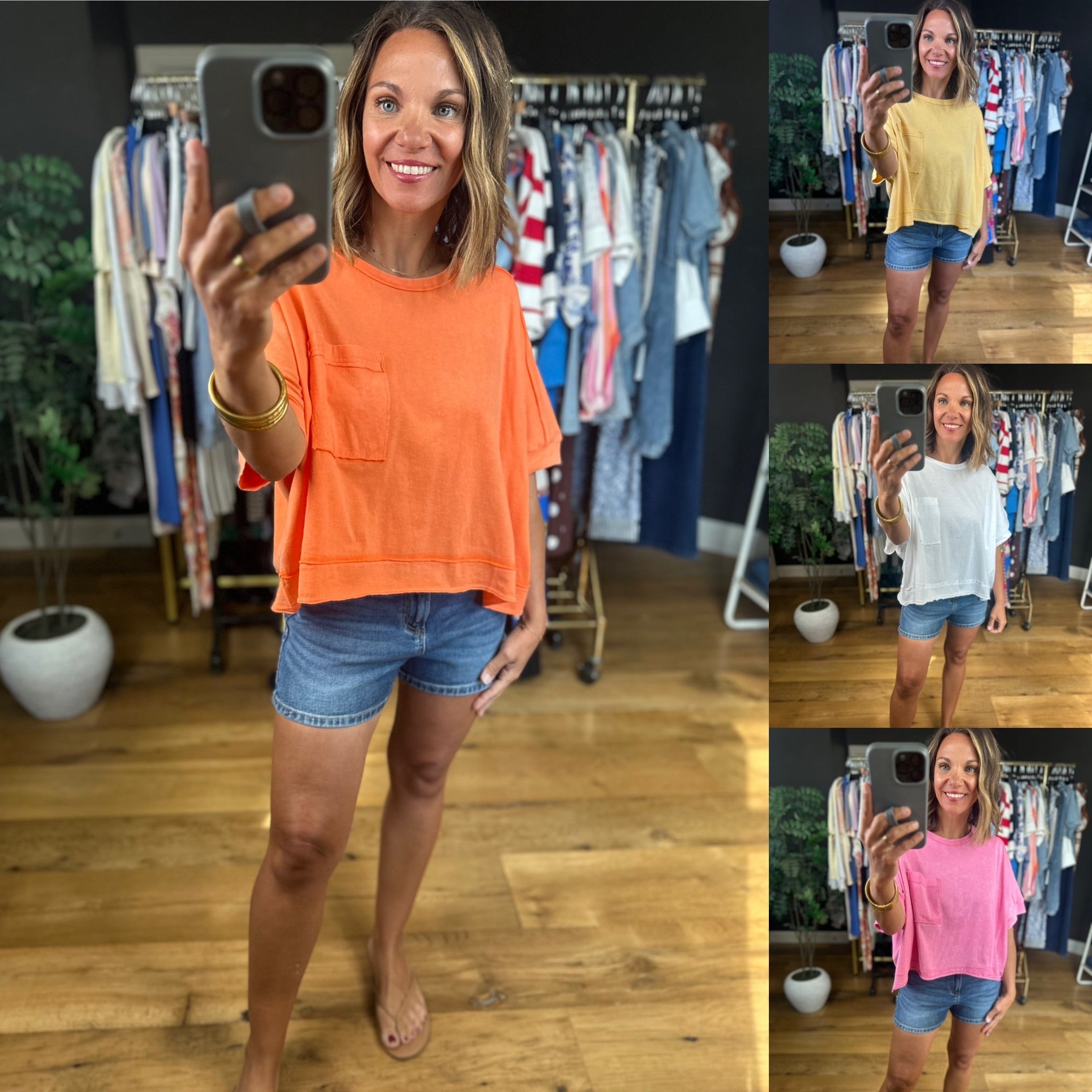 Wide Open Spaces Flowy Tee-Short Sleeves-Very J-Anna Kaytes Boutique, Women's Fashion Boutique in Grinnell, Iowa