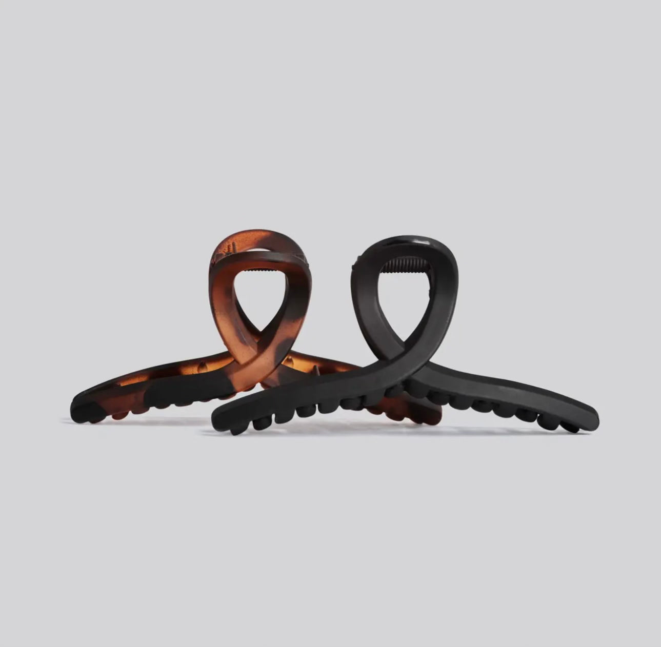 Kitsch Large Loop Claw Clips- Black/Tortoise