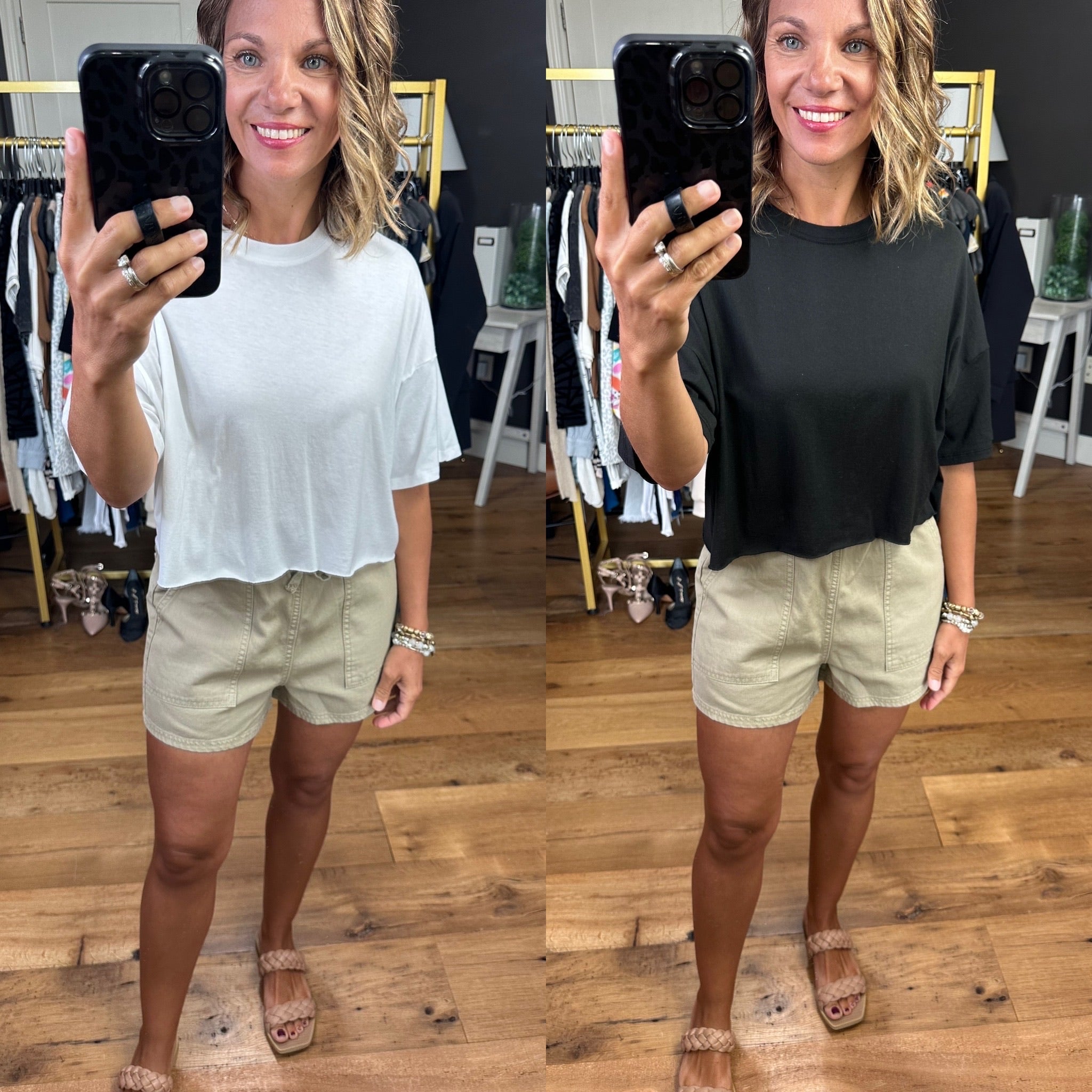 The Best Basic Cropped Tee - Multiple Options