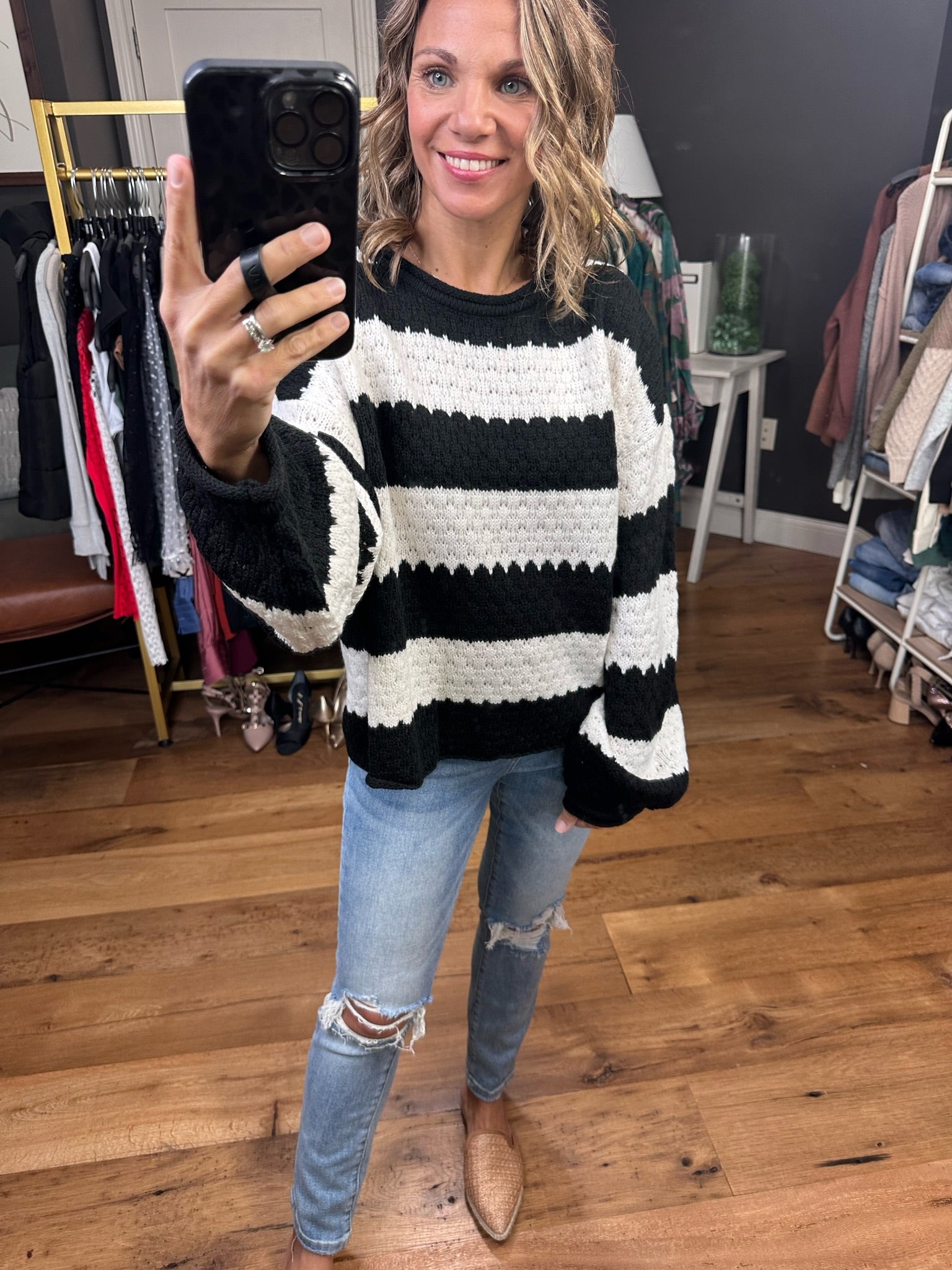 Doing What You Love Textured Sweater - Multiple Options