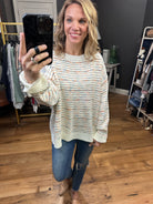 Coming Through Textured Sweater - Ivory-Sweaters-Polygram PSW2915-Anna Kaytes Boutique, Women's Fashion Boutique in Grinnell, Iowa