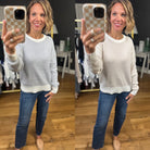 So Typical Striped Knit Crew - Multiple Options-Be Cool-Anna Kaytes Boutique, Women's Fashion Boutique in Grinnell, Iowa