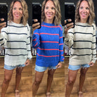 All To Myself Lightweight Striped Sweater - Multiple Options-Wishlist-Anna Kaytes Boutique, Women's Fashion Boutique in Grinnell, Iowa