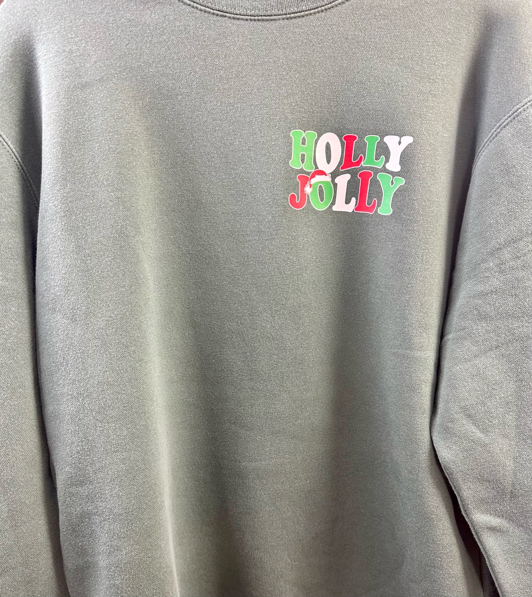 Holly Jolly Era Crewneck Sweatshirt - Multiple Options-Sweaters-AK Exclusive Independent Trading Co & Bella Canvas-Anna Kaytes Boutique, Women's Fashion Boutique in Grinnell, Iowa