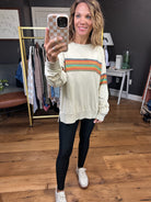 The Way You Want It Striped Vintage Crew - Beige-Easel-Anna Kaytes Boutique, Women's Fashion Boutique in Grinnell, Iowa