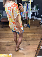 Feeling Bold Floral Top With Flutter Detail - Multiple Options-Short Sleeves-Entro 7002-Anna Kaytes Boutique, Women's Fashion Boutique in Grinnell, Iowa