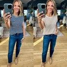 Almost Famous Striped Top-Blu Pepper-Anna Kaytes Boutique, Women's Fashion Boutique in Grinnell, Iowa