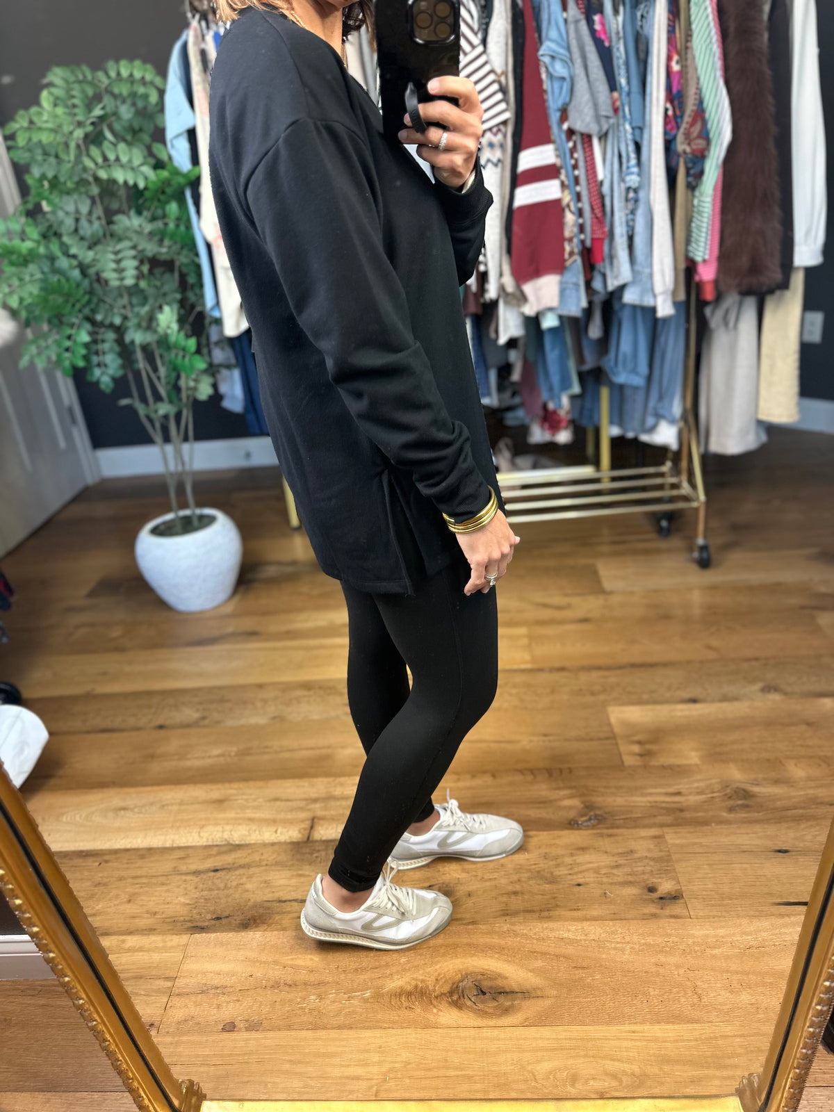 My Request Brushed Terry Sweatshirt-Long Sleeves-Be Cool-Anna Kaytes Boutique, Women's Fashion Boutique in Grinnell, Iowa