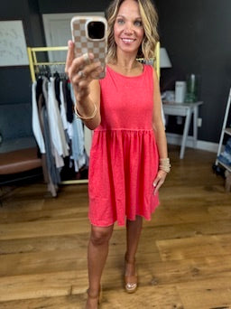 Make It Right Pocket Dress - Red-Aemi & Co-Anna Kaytes Boutique, Women's Fashion Boutique in Grinnell, Iowa