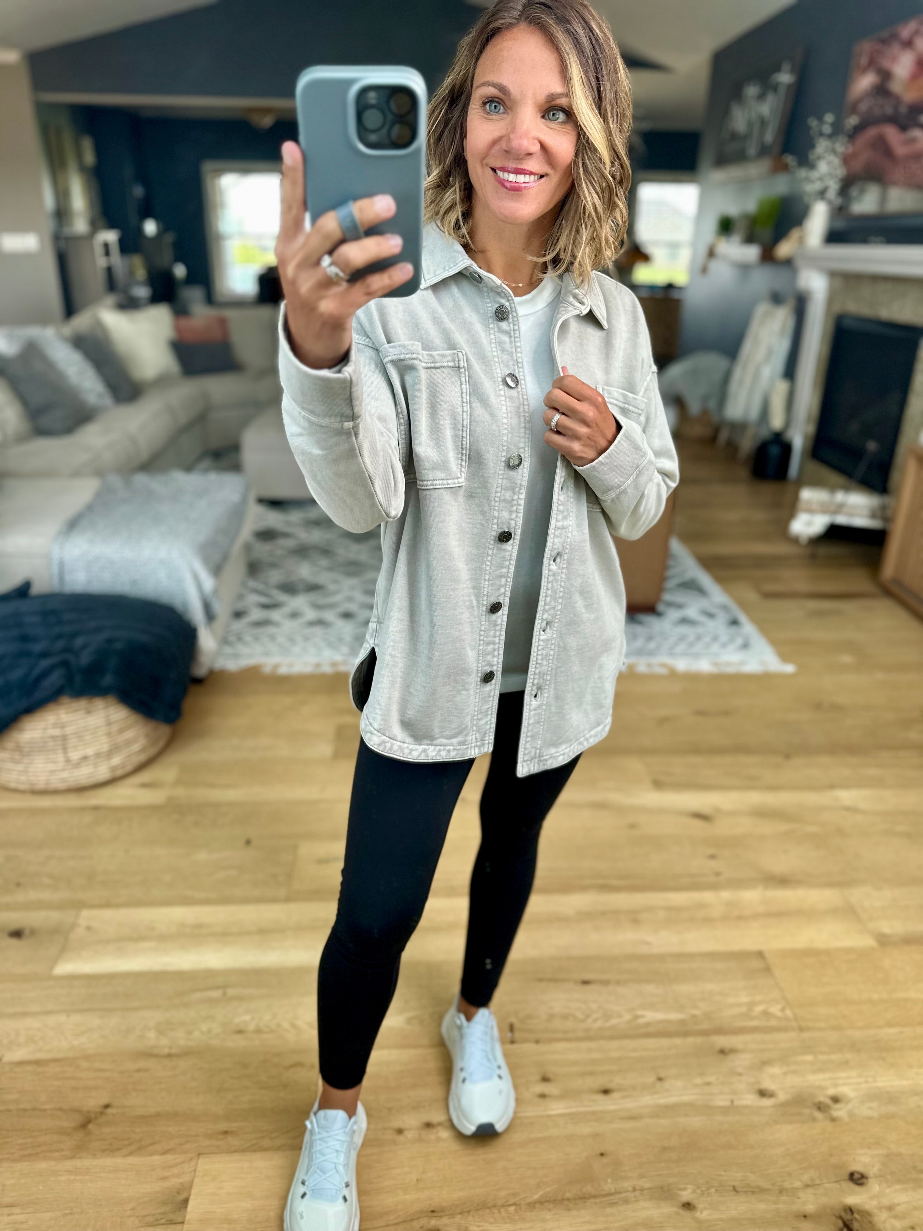 Making Perfect Sense Shacket-Be Cool-Anna Kaytes Boutique, Women's Fashion Boutique in Grinnell, Iowa