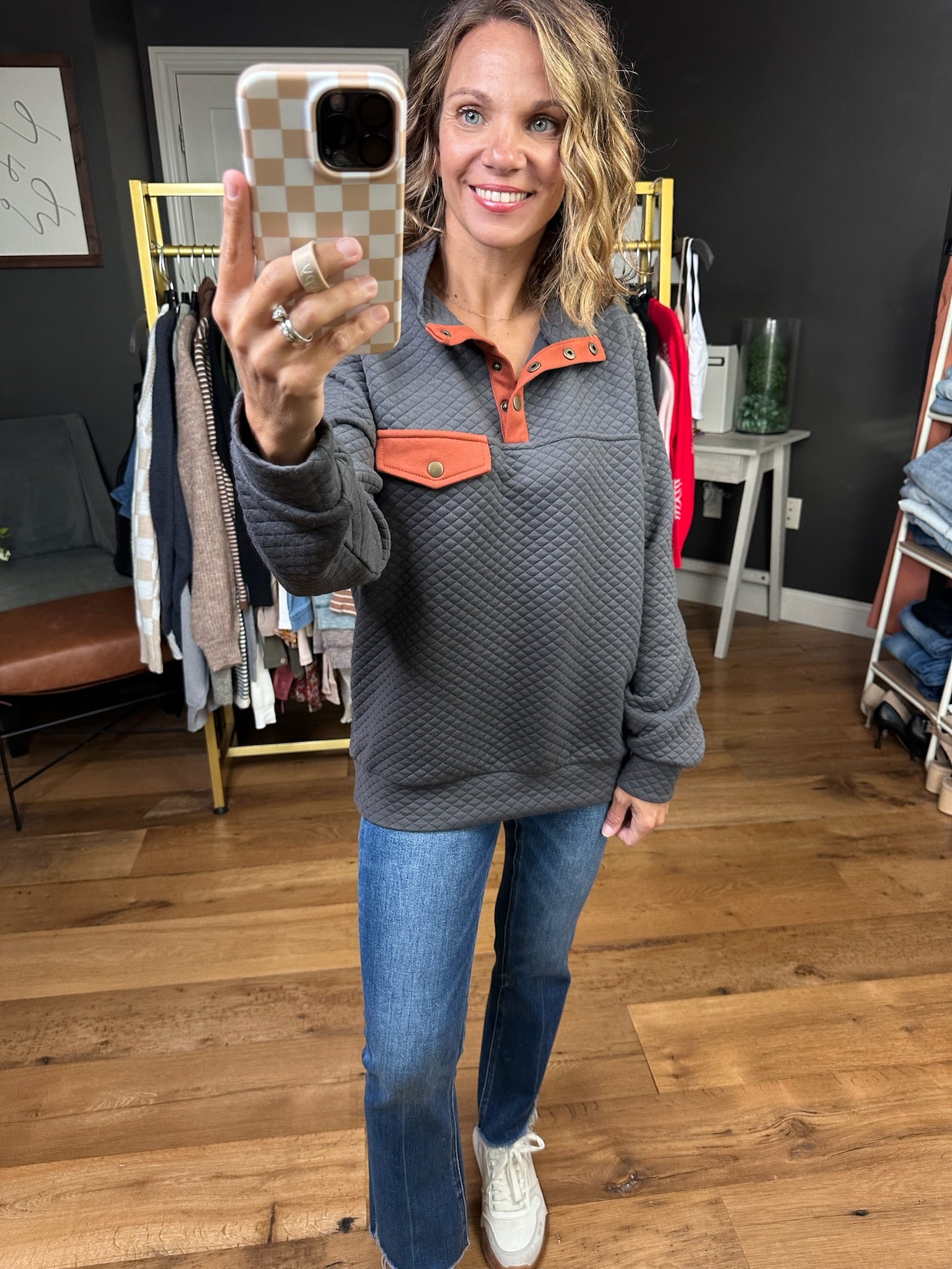 On The Move Quilted Henley Pullover - Multiple Options-Staccato-Anna Kaytes Boutique, Women's Fashion Boutique in Grinnell, Iowa