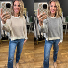 The Lindsey Textured Crew Sweater - Multiple Options-Blu Pepper-Anna Kaytes Boutique, Women's Fashion Boutique in Grinnell, Iowa